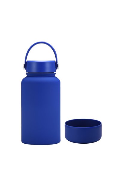 Generic Stainless Steel Insulated Sports Bottle 650ml Wide Mouth Non Slip Out...