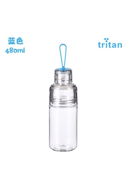 Generic Tritan Water Bottle 480ml Wide Mouth Silicone Handle Portable Sports Cup