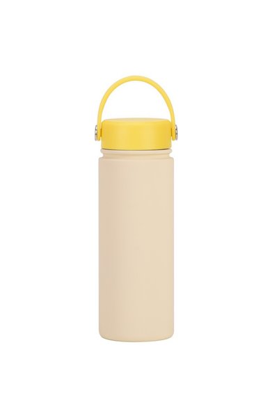 Generic Stainless Steel Wide Mouth Insulated Sports Water Bottle 550ml Handle...
