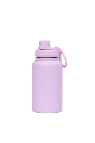 Generic Stainless Steel Vacuum Insulated Sports Bottle 650ml Handle Outdoor