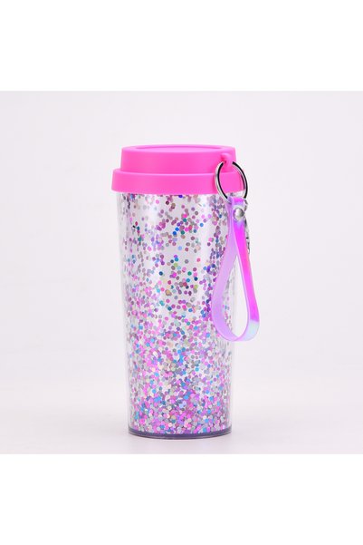 Generic Double Wall Plastic Cup 450ml Avocado Charm Outdoor Travel Tumbler