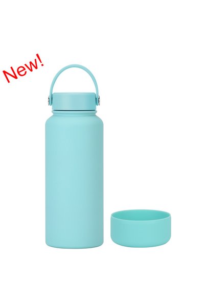 Generic Insulated Sports Water Bottle 1L Non Slip Bottom Frosted Outdoor