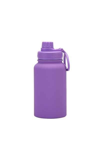 Generic Stainless Steel Vacuum Insulated Sports Bottle 650ml Handle Outdoor