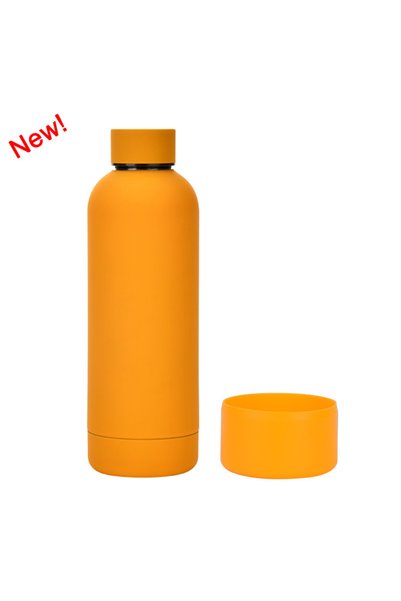 Generic Double Wall Insulated Bottle 500ml Small Mouth Silicone Base Outdoor