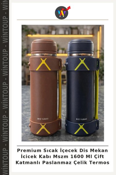 Wintoup Premium Hot Beverage Outdoor Drink Container, Model No. 1600 ml, Doub...