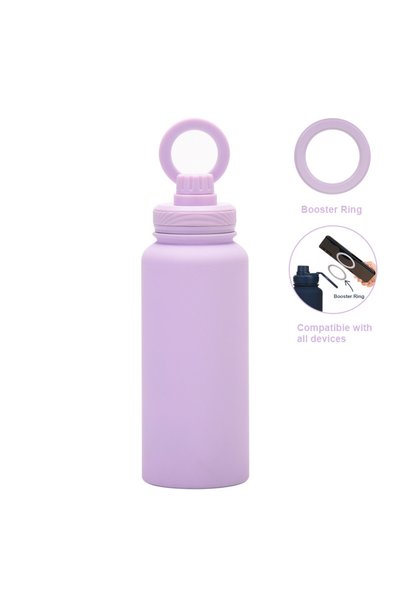 Generic Magnetic Phone Holder Stainless Steel Insulated Water Bottle 1L for O...