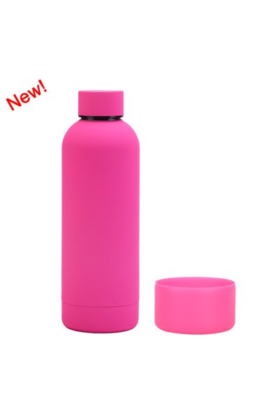 Generic Double Wall Insulated Bottle 500ml Small Mouth Silicone Base Outdoor