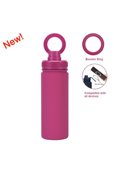 Generic Stainless Steel Wide Mouth Insulated Sports Bottle 550ml Magnetic Out...