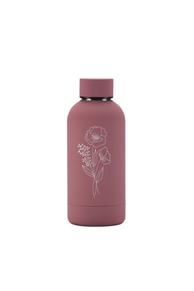 Generic Stainless Steel Insulated Bottle 350ml Small Mouth Abstract Doodle Print