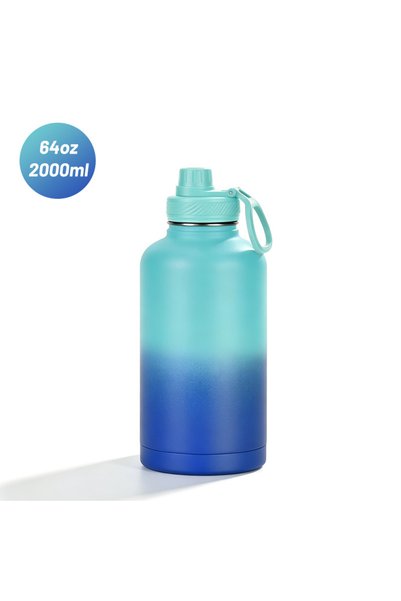 Generic Stainless Steel Insulated Water Jug 64oz Vacuum Camping Sports Bottle