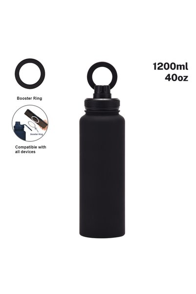 Generic Stainless Steel Wide Mouth Insulated Sports Bottle 1200ml Magnetic Ou...