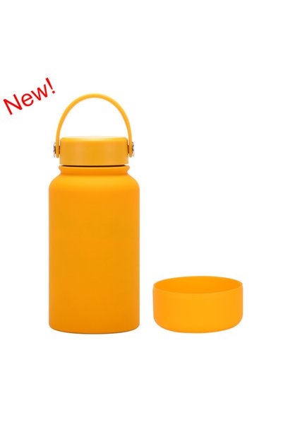 Generic Stainless Steel Insulated Sports Bottle 650ml Wide Mouth Non Slip Out...