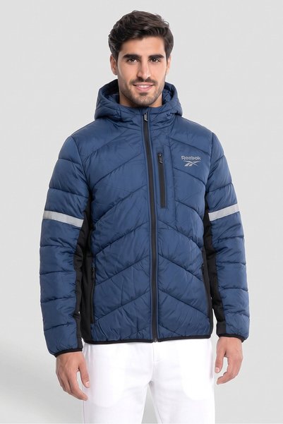 Reebok Men Sportswear Fit Long Sleeve Outdoor Jacket, Blue