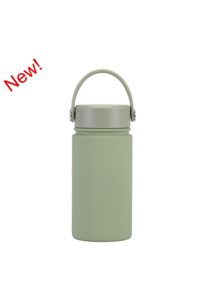 Generic 316 Stainless Steel Wide Mouth Insulated Sports Bottle 350ml Handle O...