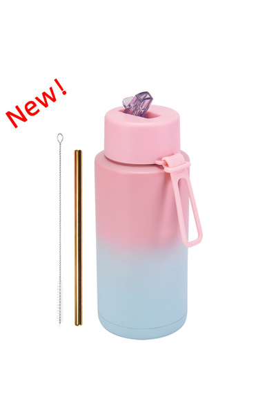 Generic Stainless Steel Wide Mouth Vacuum Insulated Sports Water Bottle 1L Ou...