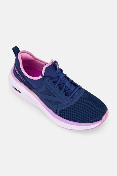 SKECHERS Women Go Run Elevate Lace Up Running Shoes, Navy