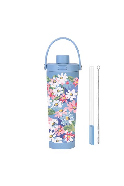 Generic Insulated Flip Straw Tumbler 830ml Handle Printed for Bubble Tea