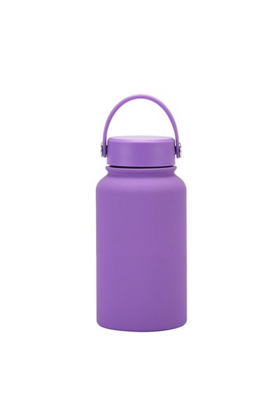 Generic Stainless Steel Vacuum Insulated Sports Bottle 650ml Handle Outdoor