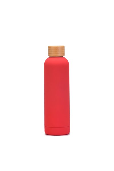 Generic 304 Stainless Steel Insulated Bottle 750ml Bamboo Lid Small Mouth Out...