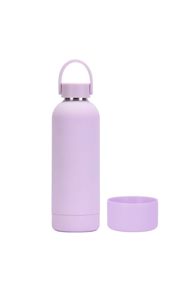 Generic Double Wall Stainless Steel Insulated Bottle 500ml Handle Small Mouth...