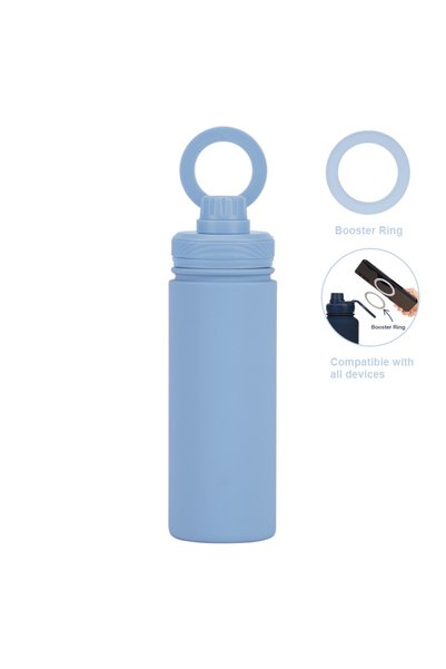 Generic Stainless Steel Wide Mouth Insulated Sports Bottle 550ml Magnetic Out...