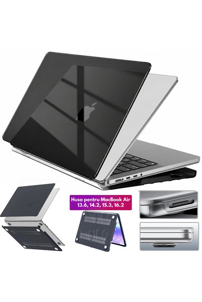 Dasbo Husă rigidă transparentă pentru MacBook Air 13.6", Dasbo ® Protecție co...