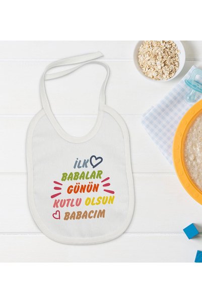 Bk Gift BK Kids First Father's Day-Themed Baby Bib - Model 1