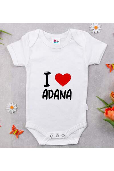 Bk Gift BK Kids "I Love Adana" Design Baby Bodysuit - Model 1, 6–9 Months