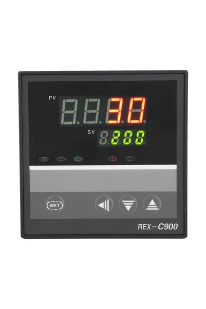 WALFRONT جهاز التحكم في درجة الحرارة PID REX-C900، 0-1300 ° C AC100-240V
