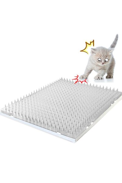 GENERAL 8 Pack Cat Mats - Cat Deterrent Mat 16x13 in with Human Tip, Cat Repe...