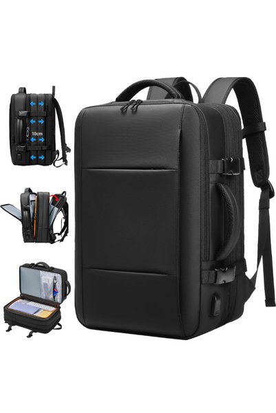 Dasbo Rucsac de afaceri extensibil 30-47L pentru laptop de 17.3", rucsac de c...