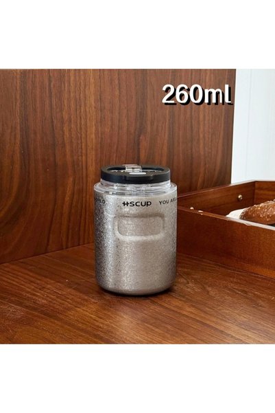 Generic Compact Vacuum Stainless Steel Coffee Cup Dual Drink Portable Mini