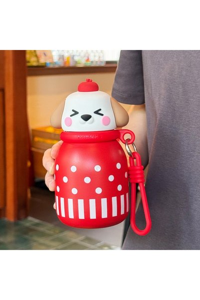 Generic Mini Vacuum Insulated Straw Cup Portable Travel Water Bottle