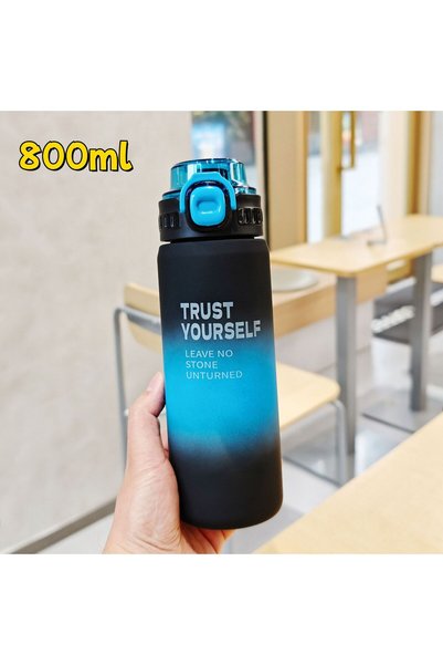 Generic Frosted Plastic Sports Water Bottle Direct Sip Large Capacity Tumbler