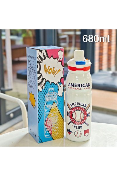 Generic Vacuum Sports Insulated Cup Large Flip Lid Direct Sip Student Gym