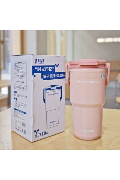 Generic Stainless Steel Vacuum Insulated Coffee Tumbler Handle Travel Gift Cup