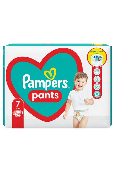 Pampers Πάνες Jumbo Pack μέγεθος 7, 17+ κιλά, 38 τεμ.