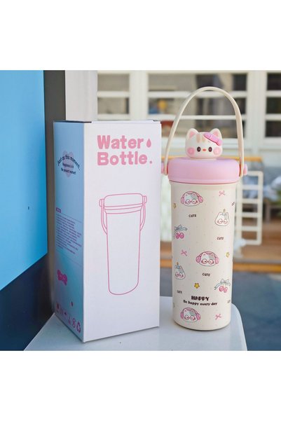 Generic Vacuum Insulated Cold Retention Cup Rope Portable Travel Tumbler