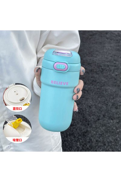 Generic Stainless Steel Vacuum Dual Drink Coffee Cup Insulated Portable Travel