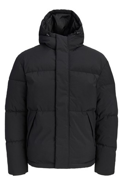 Jack & Jones جاكيت طويل بغطاء للرأس من ماركة "سوهو" للرجال - لون رملي رمادي.