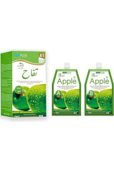 Pro Plus Professional كريم تلوين الشعر خالٍ من الأمونيا بنكهة التفاح، 500 مل؛...