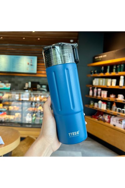 Generic Stainless Steel Insulated Water Bottle Handle Direct Sip Student Vacu...