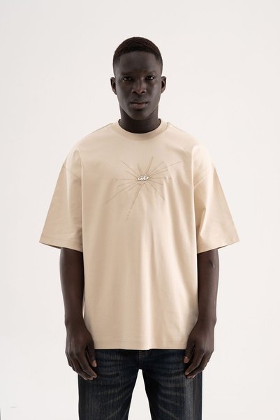 Machinist Tricou supradimensionat pentru bărbați cu logo metalic brodat – Int...