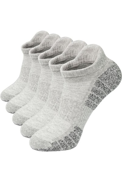 GENERAL 5 Pairs Running Ankle Cotton Socks for Men Women