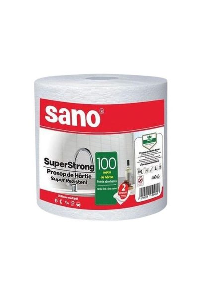 Sano Paper Towel Single Roll - Professional Towel, 100 m, 1 pc