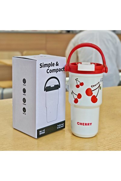 Generic Stainless Steel Vacuum Insulated Coffee Tumbler Handle Travel Gift Cup