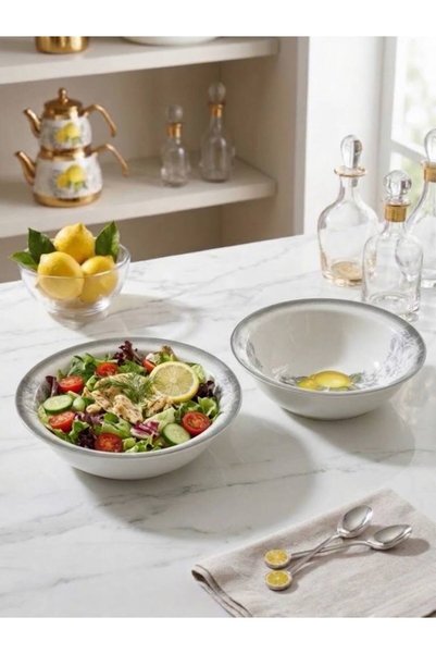 Güral Porselen 2-L Lemon Pattern 19-cm Large Bowl