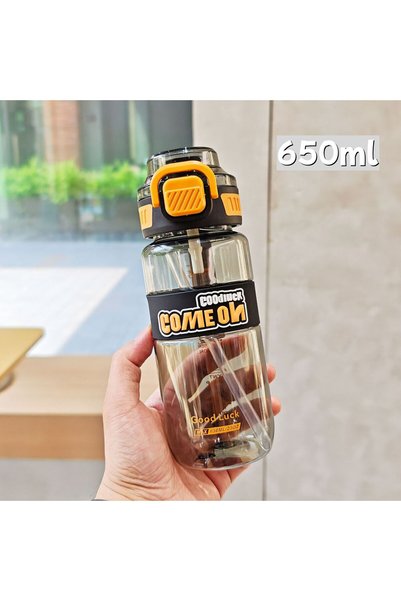 Generic Plastic Sports Water Bottle Flip Straw Cycling Outdoor Travel Cup