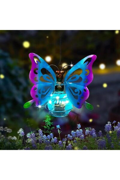Yelajoy Solar Hanging Butterfly Lights, Outdoor Garden Decor Lamp, Waterproof...