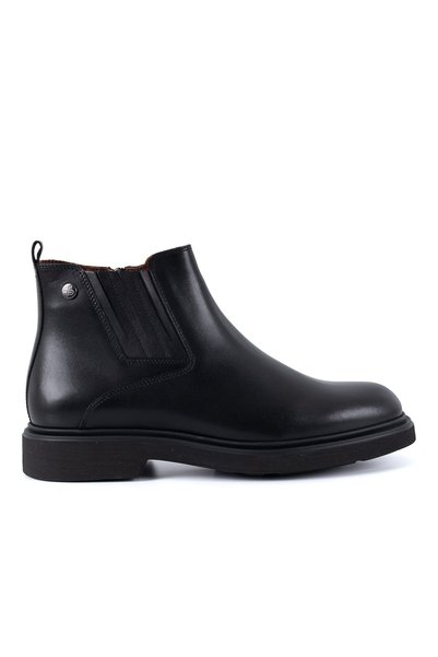 Libero L6106 Men's Genuine Leather Ankle Boots with Zipper, Elastic Side Pane...